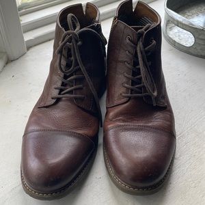 Aston Grey brown leather boots size 10, worn a few times.